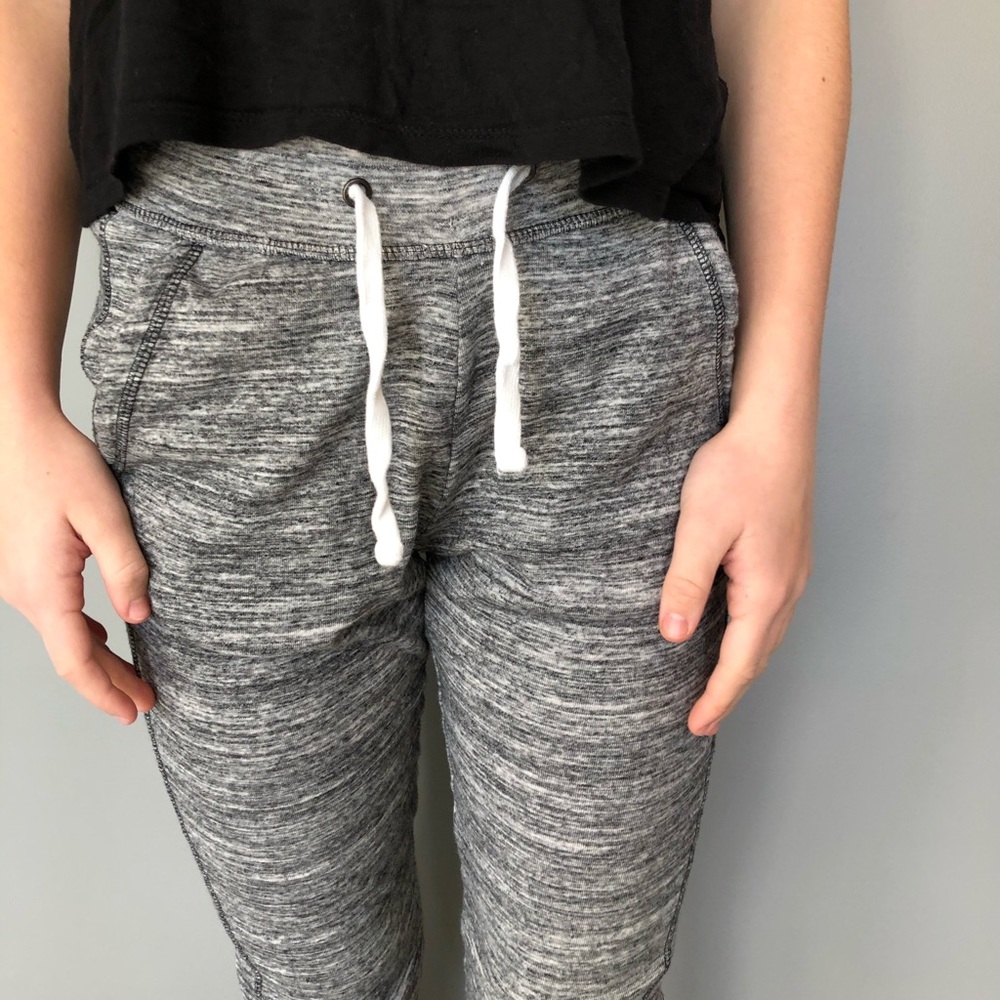 gray joggers